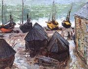 Claude Monet Boats on the Beach oil painting on canvas